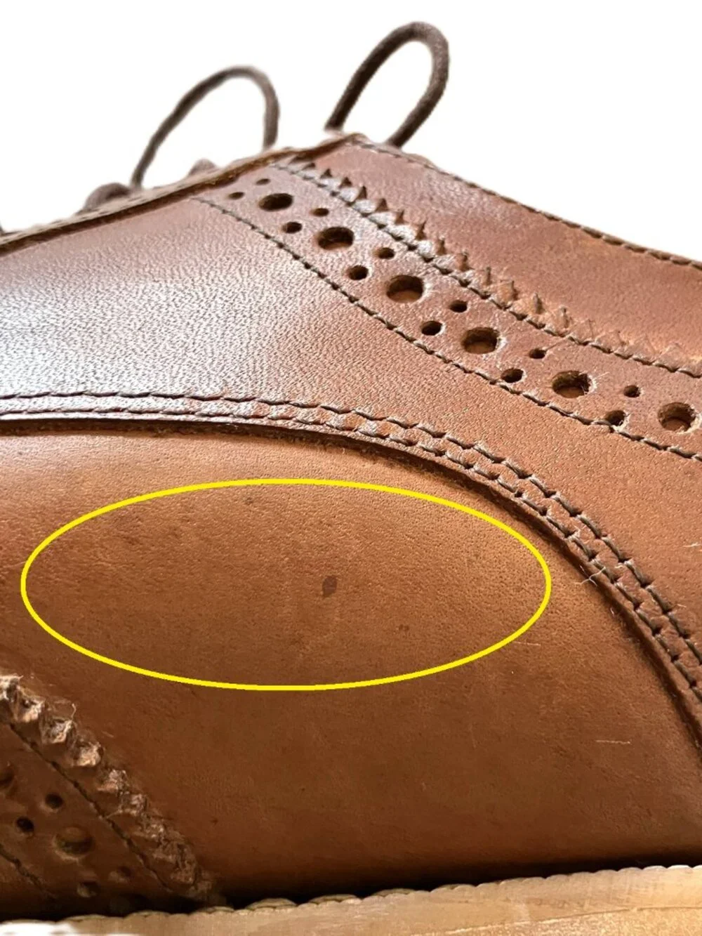 Donald Pliner Men’s Wingtip Brogue Oxford / Derby Shoes Light Brown Leather 9.5M